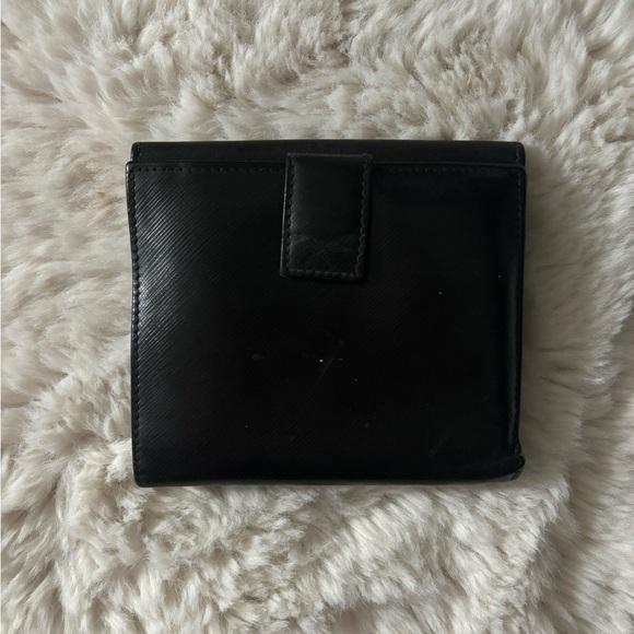 Salvatore Ferragamo - Gancini Key Ring Black Leather Bi Fold Wallet - Picture 5 of 16
